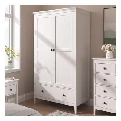 (White - Door) Wardrobe / Door Clothes Organiser MDF Bedroom Furniture