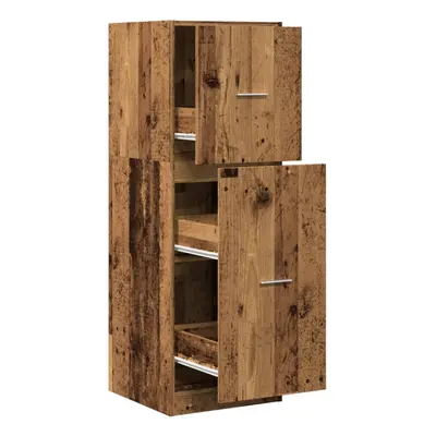 (old wood, x x cm) vidaXL Apothecary Cabinet Storage Cabinet Apothecary Cupboard Engineered Wood