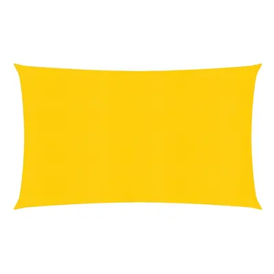 vidaXL Sunshade Sail g/mÂ² Yellow 2.5x5 m HDPE Outdoor Sunscreen Canopy