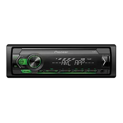 MVH-S120UBG 1-DIN receiver with green illumination, USB and compatible with Android devices.