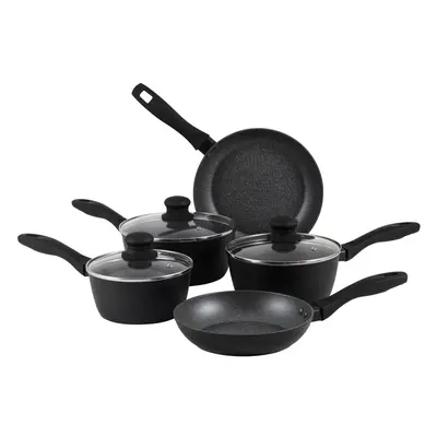 Russell Hobbs RH02814EU7 Metallic Marble Cooking Pan Set - Non-Stick Piece Kitchen Cookware, 20/