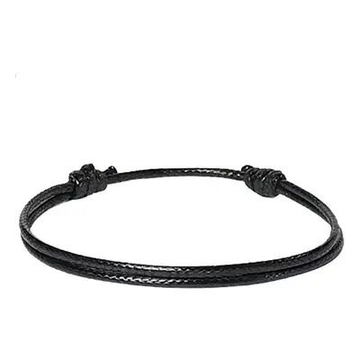 braceletAdjustable 1.5mm color woven bracelet with black cord