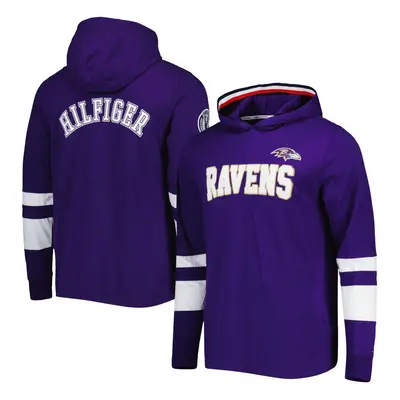 Tommy Hilfiger Men's Purple/White Baltimore Ravens Alex Long Sleeve Ho