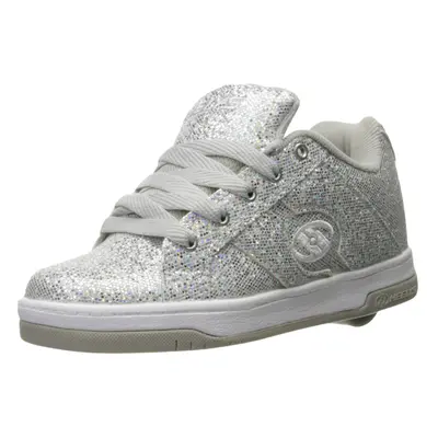 Heelys Girls Split Sneaker Silver/Disco Glitter Little Kid