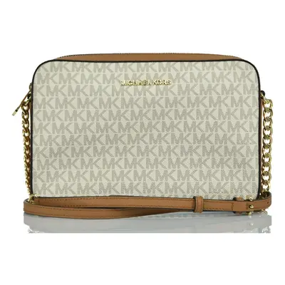 Michael Kors Women's Jet Set Item Lg Crossbody Vanilla Large