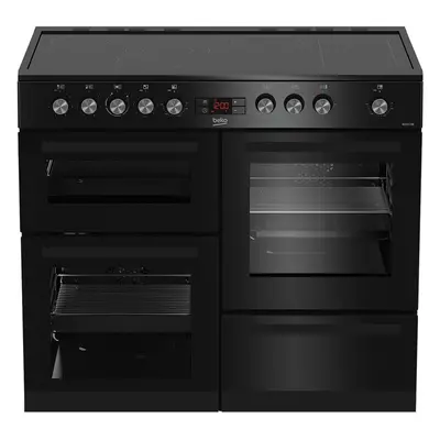 Beko KDVC100K 100cm Electric Range Cooker with Ceramic Hob - Black