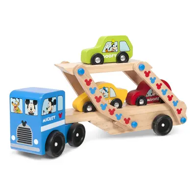 Melissa & Doug Mickey Wooden Car Carrier Set