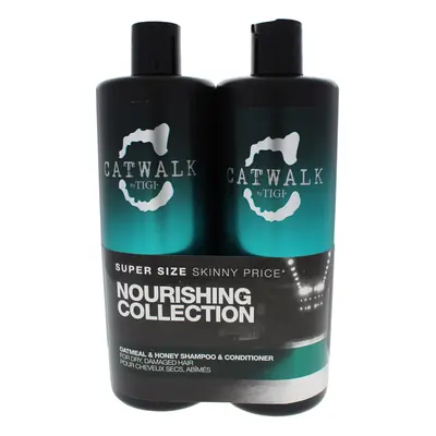 Catwalk Oatmeal & Honey Kit by TIGI for Unisex - Pc Kit 25.36 oz Shampoo, 25.00 oz Conditioner