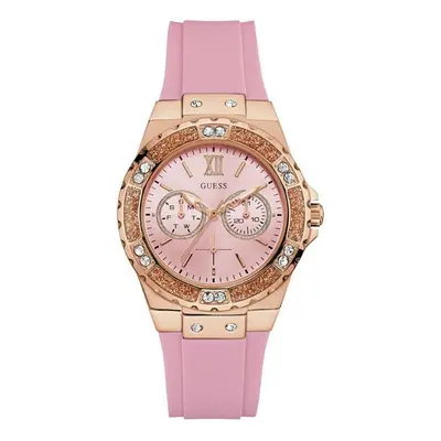 Guess W1053L3 LIMELIGHT Silicone Rose BoÃ®tierSteel Gilded Rose Bezel Woman