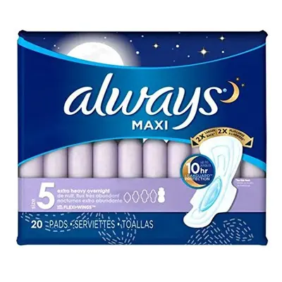 3700017902 Extra Heavy Overnight Maxi Pad with Flexi-Wing, Pack of