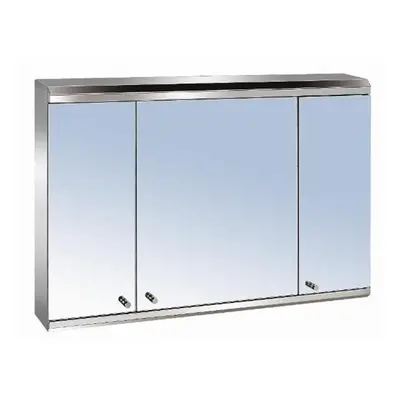 NEW LUXURY DOOR STAINLESS STEEL MIRROR BATHROOM STORAGE WALL CABINET