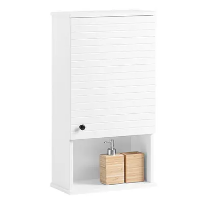 SoBuy BZR25-W, Wall Mounted Single Door Bathroom Storage Cabinet,White