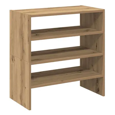 (artisan oak, pcs) vidaXL Shoe Racks Stackable Shoe Cabinet Shoe Storage Shelf Hallway Cupboard