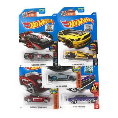 Hot Wheels Muscle Car Madness Pack Random Diecast Bundle Set with Various Corvettes Mustangs Cam