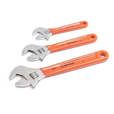 Crescent Piece Adjustable Cushion Grip Wrench Set | 6"" 8"" & 10"" | AC26810CV