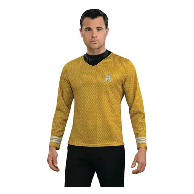 Rubie's mens Star Trek Starfleet Uniform Shirt Costume Top Gold Larg