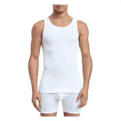 Calvin Klein Men's Cotton Classics 5-Pack Tanks White/2 Grey Heathe