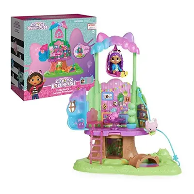 Gabby's Dollhouse, Transforming Garden Treehouse Playset with Lights, Figures, Accessories, Deli