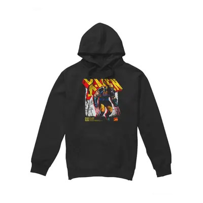 (XL, Black) Marvel Mens X-Men Wolverine Infographic Hoodie