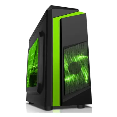 Fast Gaming PC Tower i5 16GB RAM 1TB GTX1050Ti 4GB Windows F3 Green