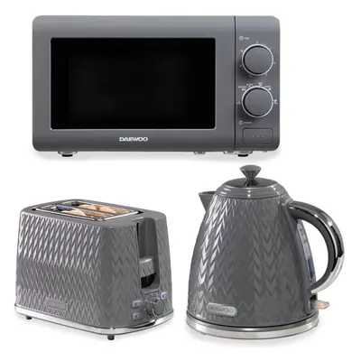 Daewoo Argyle 1.7L Jug Kettle, Slice Toaster and Microwave