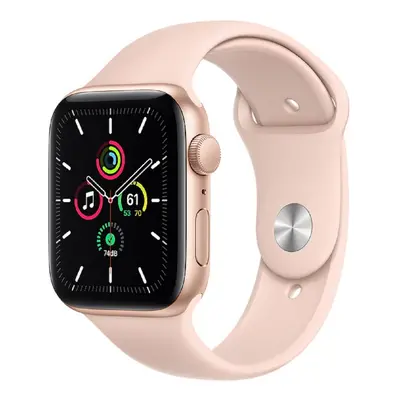 Apple Watch SE Gold Aluminium Case With Pink Sand Sport Band - 44mm