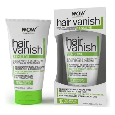 WOW Hair Vanish Sensitive - No Parabens and Mineral Oil, ml