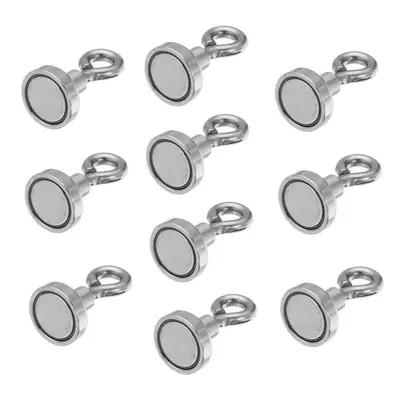 10pcs 16mmx30mm 5kg Neodymium Recovery Magnet Metal Detector Claw Hook