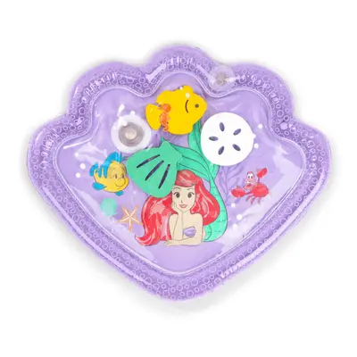 Disney Princess Ariel Tummy Time Water Mat, The Little Mermaid Sea Treasures, Purple, Baby Girl 