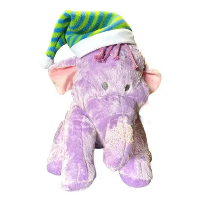 Disney Soft Plush Doll Toy elephant Poohs Christmas Holiday cap