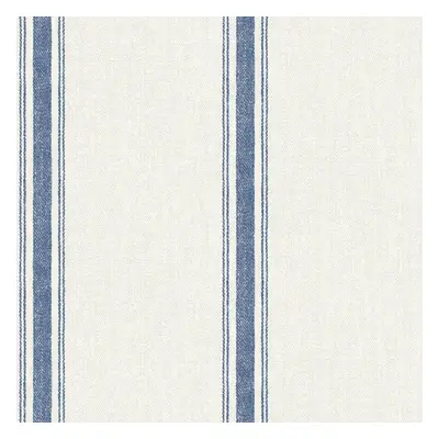 Chesapeake Linette Fabric Stripe Wallpaper Blue