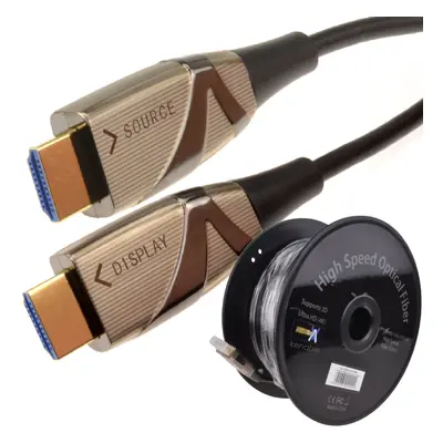 HDMI Active Optical Cable AOC Fiber Optic HDR 4K 2160P ULTRA SLIM 50m