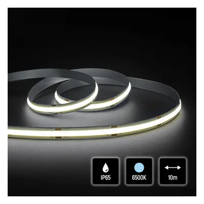 Quik Strip 15W/m COB LED Strip, 24V IP65 6500K, 528LEDS/m, 1510Lm/m, 10mm PCB, 10m