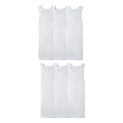 Fruit of the Loom Mens White A-Shirts Pack 3XL White