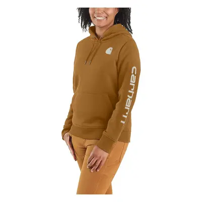 Carhartt Women's Relaxed Fit Midweight Logo Sleeve Graphic Sweatshirt