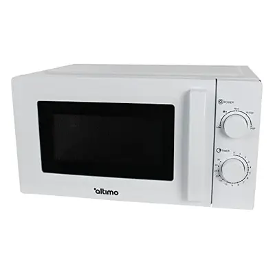 Altimo 700W 20L White Microwave Oven, Cooking Power Levels, Quick Defrost Function, Manual Kitch