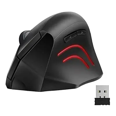 TECKNET Vertical Wireless Mouse 2.4G Ergonomic Vertical Optical Mouse - Prevention Against Mouse