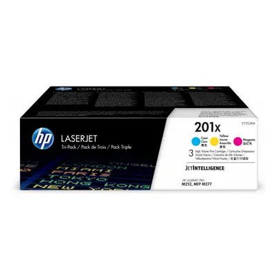 HP 201X 3-pack High Yield Cyan/Magenta/Yellow Original LaserJet Toner Cartridges