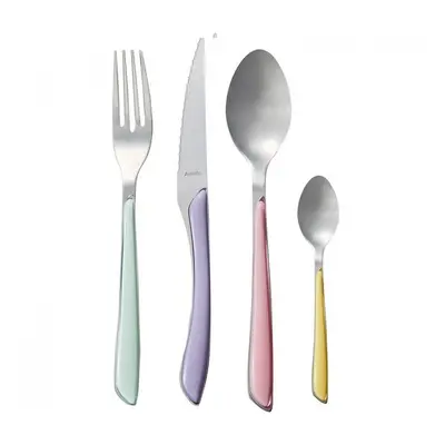 Amefa Eclat Pastels Piece Cutlery Set - Multicoloured Handles