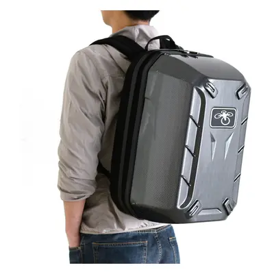 Black Hard Case Carbon Fiber Protective Backpack For DJI Phantom 3/4,4 PRO +