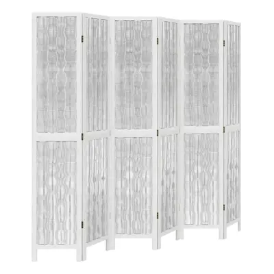 (40 x cm/ piece) vidaXL Room Divider Panels Office Privacy Screen White Solid Wood Paulownia