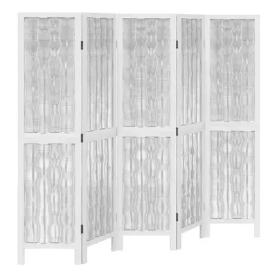 (40 x cm/ piece) vidaXL Room Divider Panels Office Privacy Screen White Solid Wood Paulownia