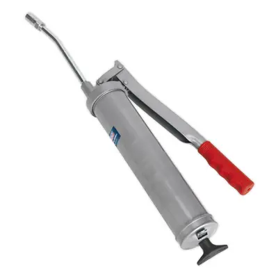 Side Lever Grease Gun - 3-Way Fill - Contoured Pump Handle - Rigid Delivery Tube