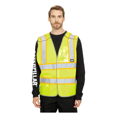 Caterpillar 5-Point Breakaway Safety Vest Hi-Vis Yellow X-Large/XX-L