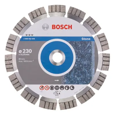 Bosch Professional Best for Stone Diamond Cutting Disc (for Stone, x 22.23 x 2.4 x mm, Accessori