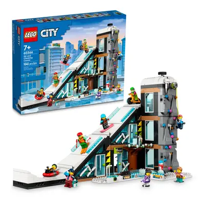 LEGO City Ski and Climbing Center Building Set Pieces for Kids