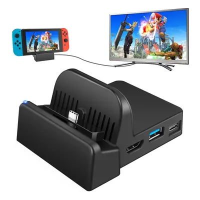 TV Docking Station Compatible with Nintendo Switch, Portable TV Dock Station Replacement with HD