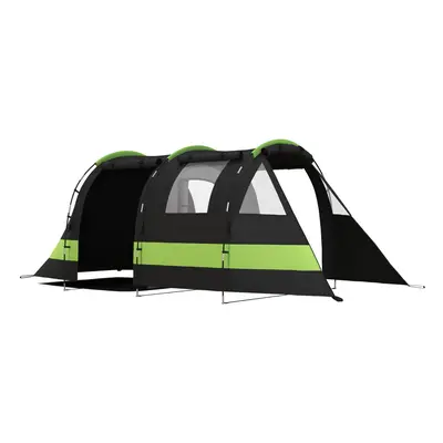 Outsunny Blackout Camping Tent with Bedroom & Living Room for Person, Black