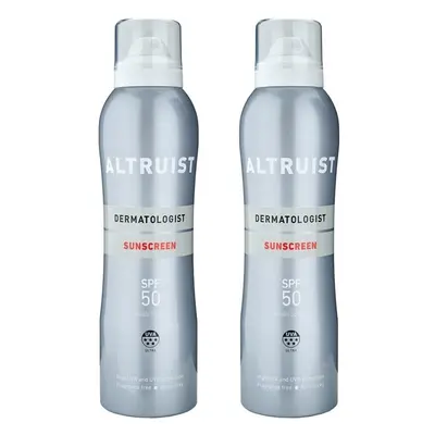 ALTRUIST Dermatologist Invisible Sunspray SPF50 Twin Pack x 200ml