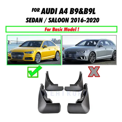 (2016-2020) Set Molded Mud Flaps For Audi A4 B9 17 2019 Mudflaps Splash Guards Mud Flap Front Re